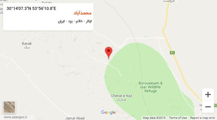 روستای محمدآباد بر روی نقشه