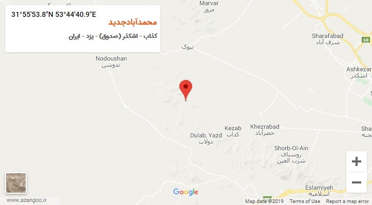 روستای محمدآبادجدید بر روی نقشه
