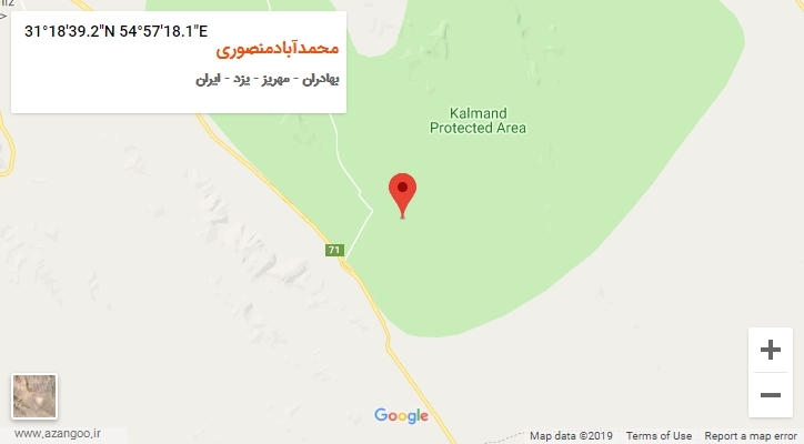 روستای محمدآبادمنصوری بر روی نقشه