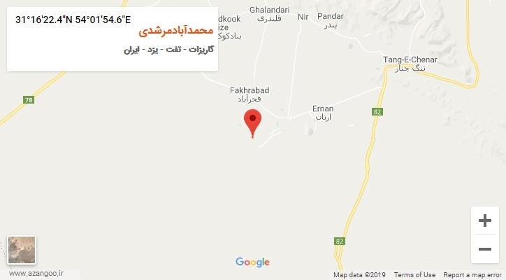 روستای محمدآبادمرشدی بر روی نقشه