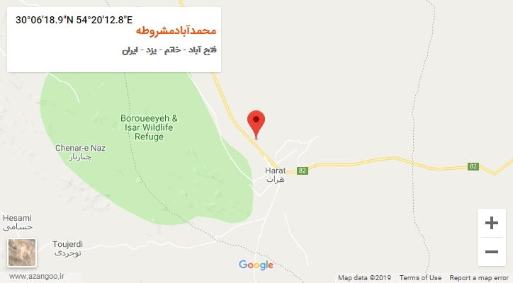 روستای محمدآبادمشروطه بر روی نقشه