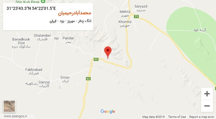 روستای محمدآبادرحیمیان بر روی نقشه