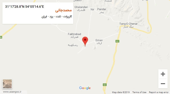 روستای محمدجانی بر روی نقشه