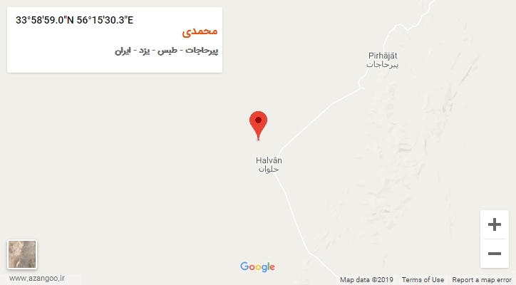 روستای محمدی بر روی نقشه