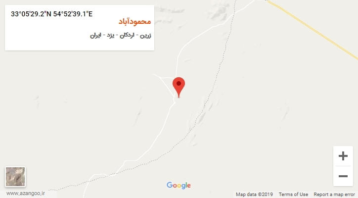 روستای محمودآباد بر روی نقشه