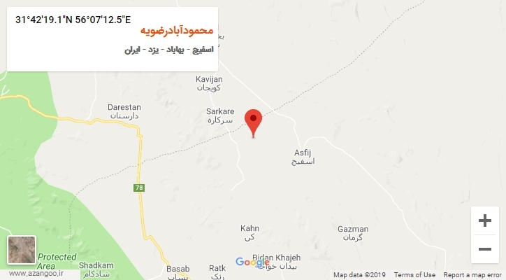 روستای محمودآبادرضویه بر روی نقشه