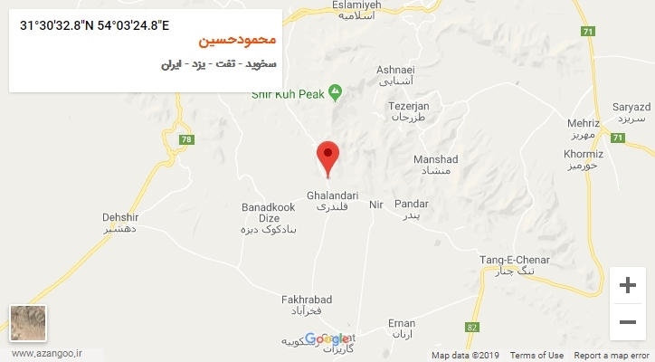روستای محمودحسین بر روی نقشه