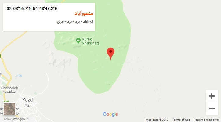 روستای منصورآباد بر روی نقشه