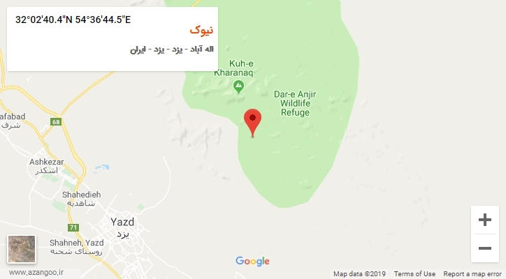 روستای نیوک بر روی نقشه