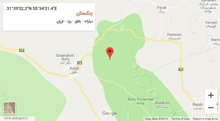 روستای پتکستان بر روی نقشه