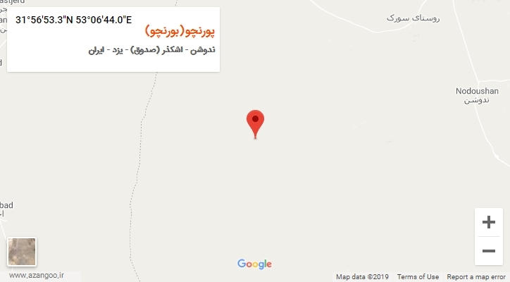 روستای پورنچو(بورنچو) بر روی نقشه