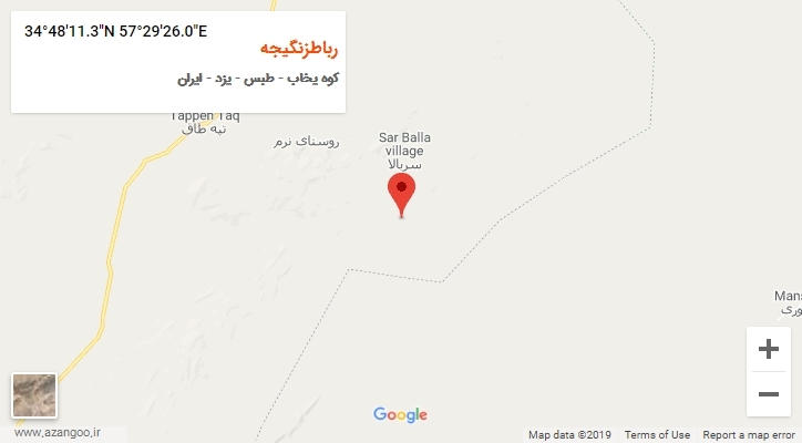 روستای رباطزنگیجه بر روی نقشه