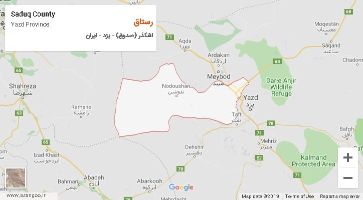 دهستان رستاق بر روی نقشه