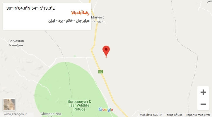 روستای رضاآبادبالا بر روی نقشه