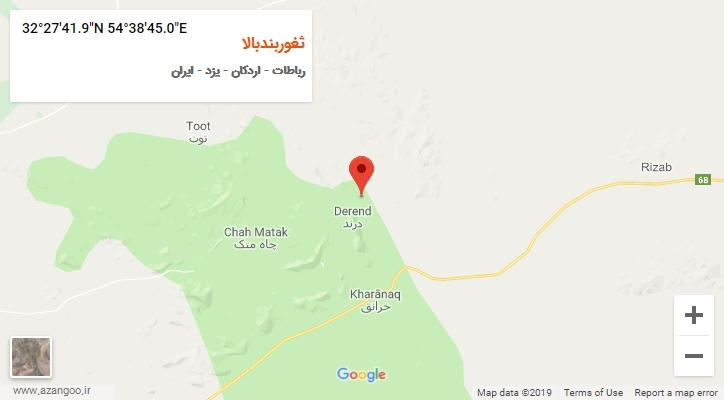 روستای ثغوربندبالا بر روی نقشه
