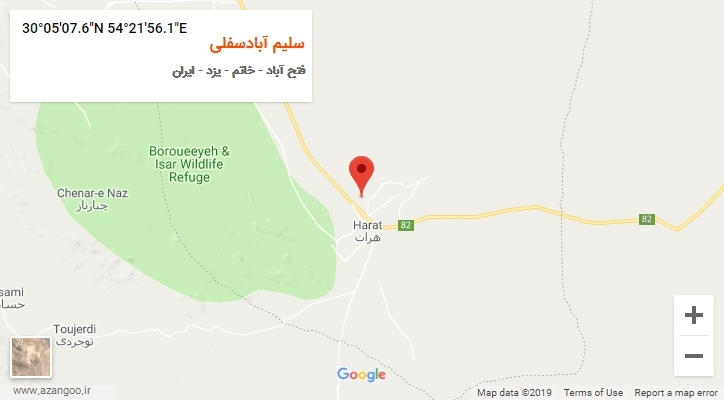 روستای سلیم آبادسفلی بر روی نقشه