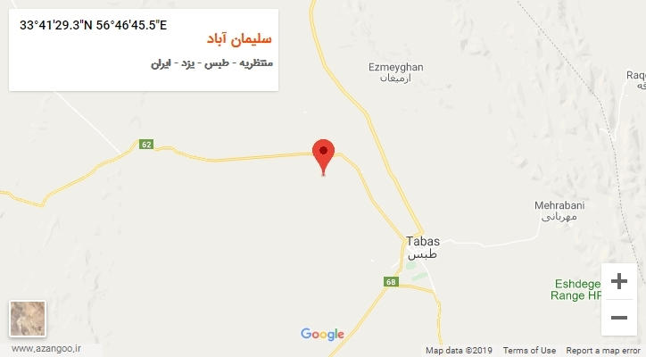 روستای سلیمان آباد بر روی نقشه