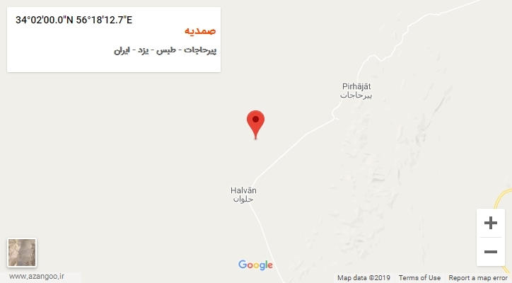 روستای صمدیه بر روی نقشه