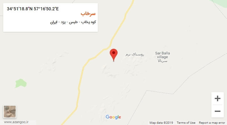 روستای سرخاب بر روی نقشه