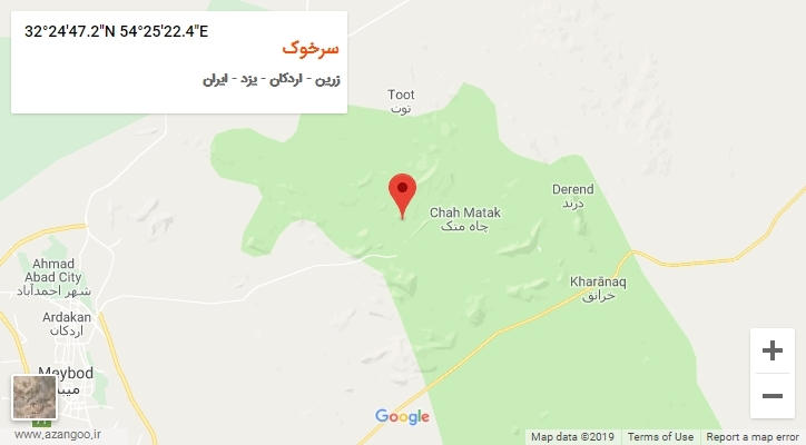 روستای سرخوک بر روی نقشه