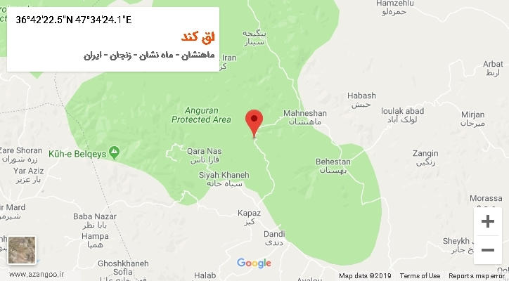 روستای اق کند بر روی نقشه