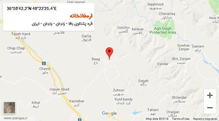 روستای ارمغانخانه بر روی نقشه