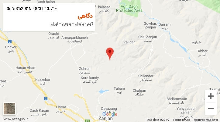 روستای دگاهی بر روی نقشه