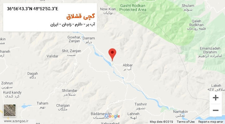 روستای گچی قشلاق بر روی نقشه
