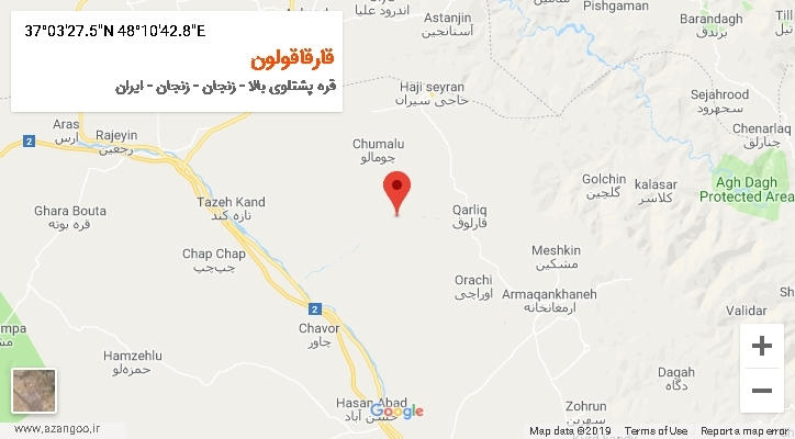 روستای قارقاقولون بر روی نقشه