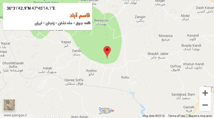 روستای قاسم آباد بر روی نقشه