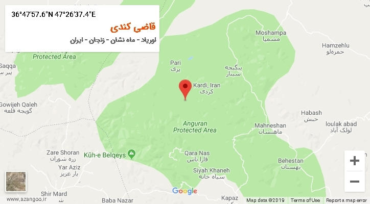 روستای قاضی کندی بر روی نقشه