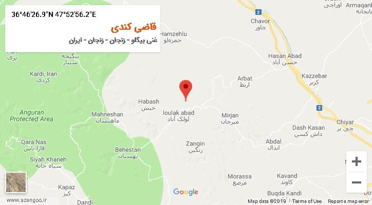 روستای قاضی کندی بر روی نقشه