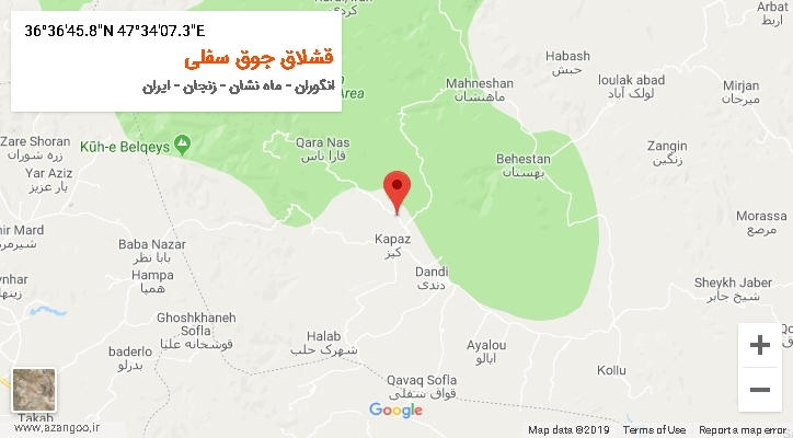 روستای قشلاق جوق سفلی بر روی نقشه