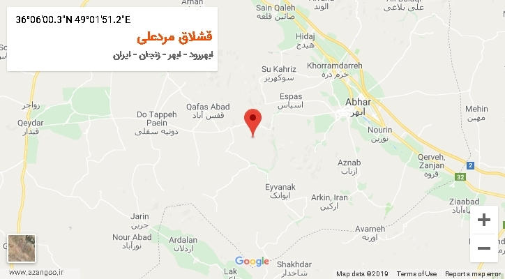 روستای قشلاق مردعلی بر روی نقشه