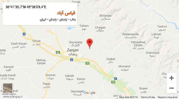 روستای قیاس آباد بر روی نقشه