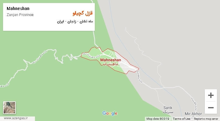 دهستان قزل گچیلو بر روی نقشه
