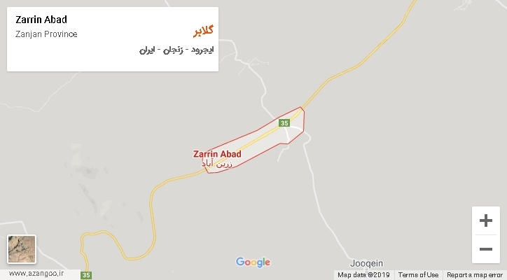 دهستان گلابر بر روی نقشه