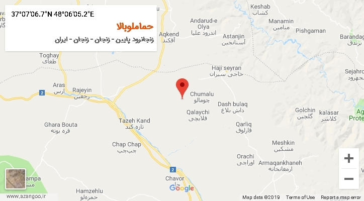 روستای حماملوبالا بر روی نقشه