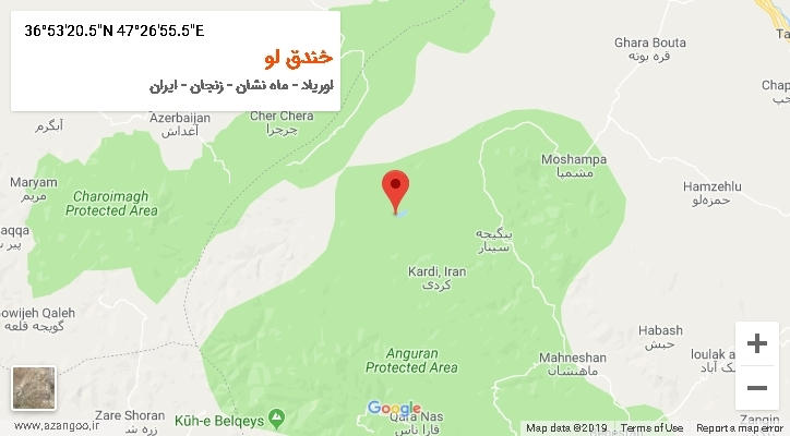 روستای خندق لو بر روی نقشه