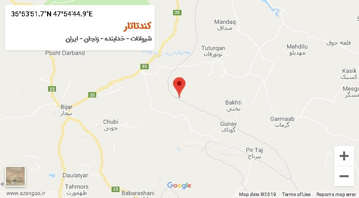 روستای کندتاتار بر روی نقشه