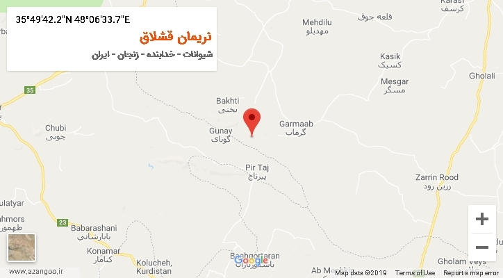 روستای نریمان قشلاق بر روی نقشه