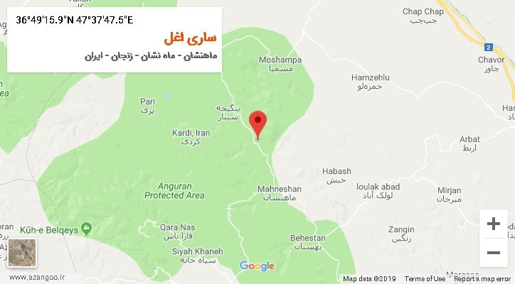 روستای ساری اغل بر روی نقشه