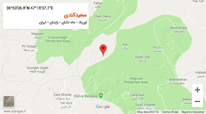 روستای سعیدکندی بر روی نقشه