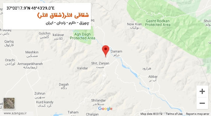 روستای شقاقی انذر(شقاق انذر) بر روی نقشه