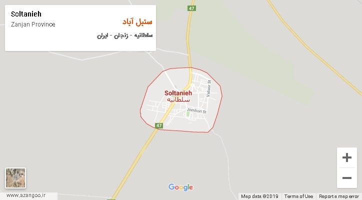 دهستان سنبل آباد بر روی نقشه