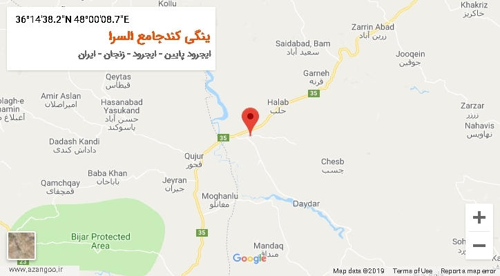 روستای ینگی کندجامع السرا بر روی نقشه