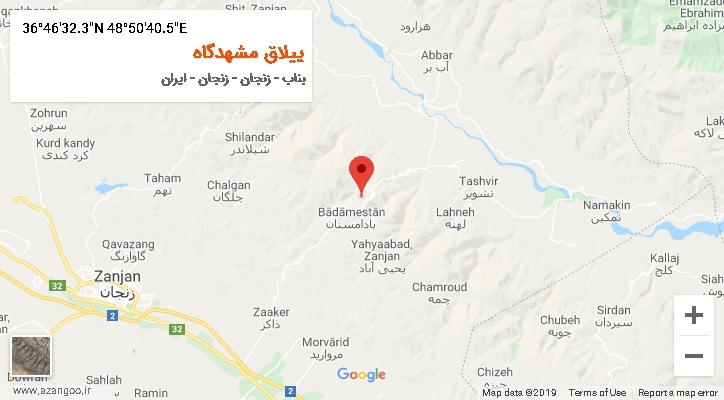 روستای ییلاق مشهدگاه بر روی نقشه