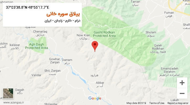 روستای ییلاق سوره خانی بر روی نقشه