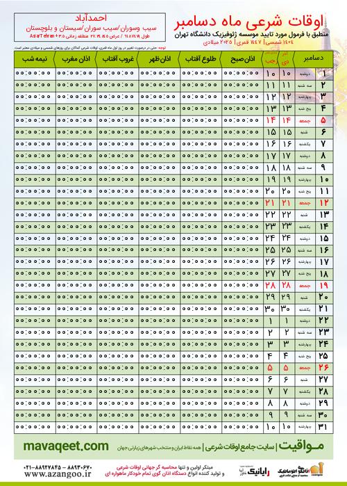 پیش نمایش فایل تصویری اوقات شرعی