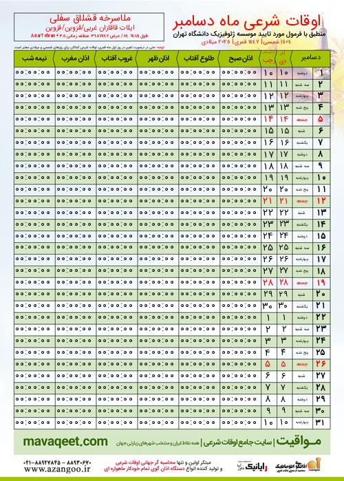 پیش نمایش فایل تصویری اوقات شرعی
